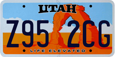 UT license plate Z952CG