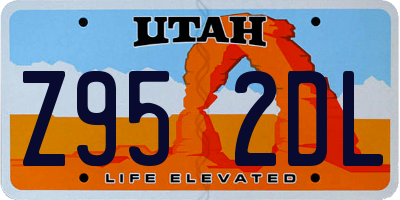 UT license plate Z952DL