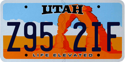 UT license plate Z952IF