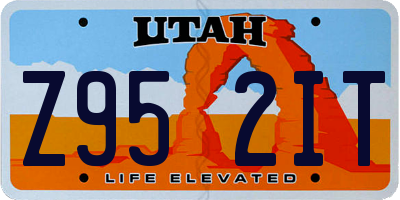 UT license plate Z952IT