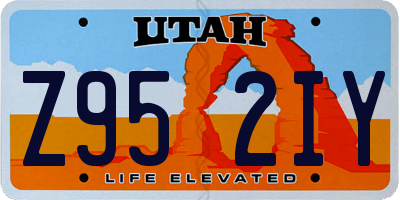 UT license plate Z952IY