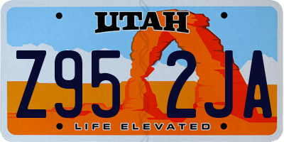 UT license plate Z952JA