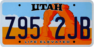 UT license plate Z952JB
