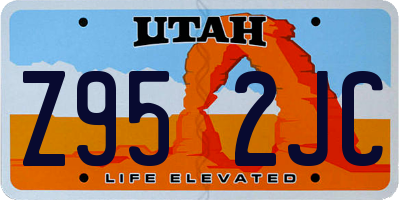 UT license plate Z952JC