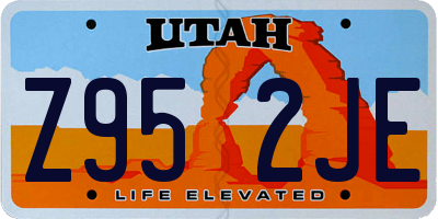 UT license plate Z952JE