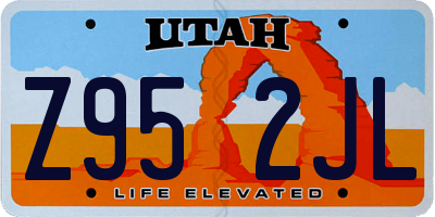 UT license plate Z952JL