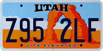 UT license plate Z952LF