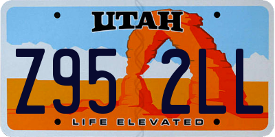 UT license plate Z952LL