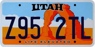 UT license plate Z952TL
