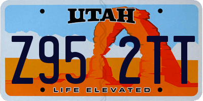 UT license plate Z952TT