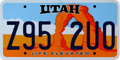 UT license plate Z952UO