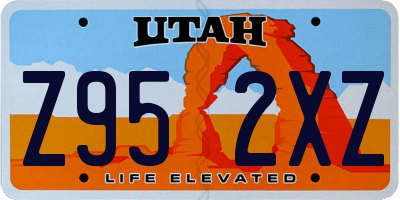UT license plate Z952XZ