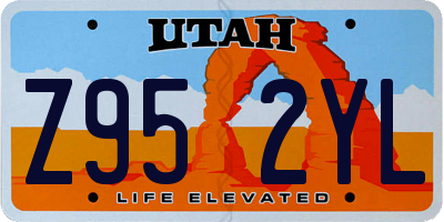 UT license plate Z952YL