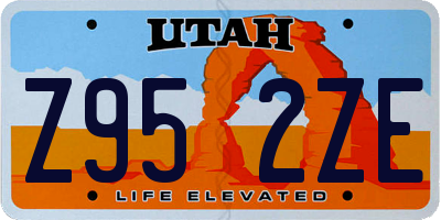 UT license plate Z952ZE