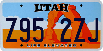 UT license plate Z952ZJ