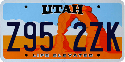 UT license plate Z952ZK