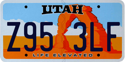 UT license plate Z953LF