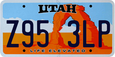 UT license plate Z953LP