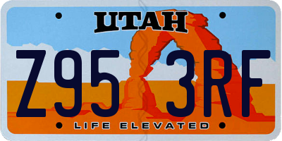 UT license plate Z953RF