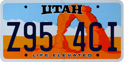 UT license plate Z954CI