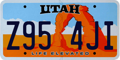 UT license plate Z954JI