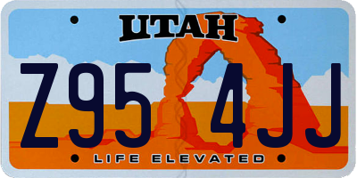 UT license plate Z954JJ