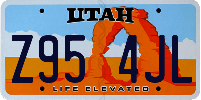UT license plate Z954JL