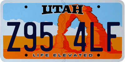 UT license plate Z954LF