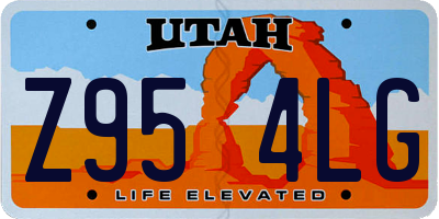 UT license plate Z954LG