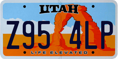 UT license plate Z954LP