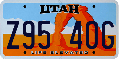 UT license plate Z954OG