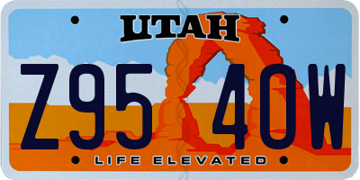 UT license plate Z954OW