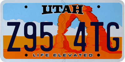 UT license plate Z954TG