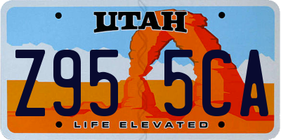 UT license plate Z955CA