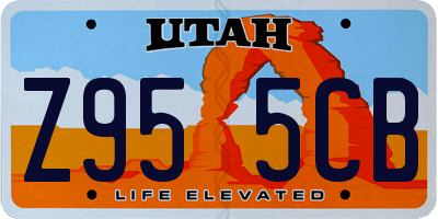 UT license plate Z955CB