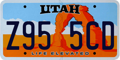 UT license plate Z955CD