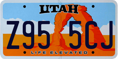 UT license plate Z955CJ