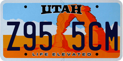 UT license plate Z955CM