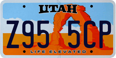 UT license plate Z955CP