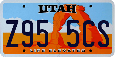 UT license plate Z955CS