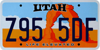 UT license plate Z955DF