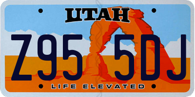 UT license plate Z955DJ