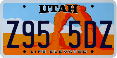 UT license plate Z955DZ