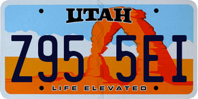 UT license plate Z955EI