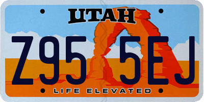 UT license plate Z955EJ