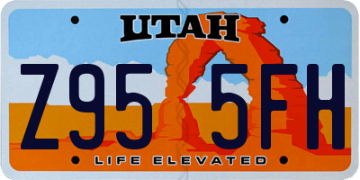 UT license plate Z955FH