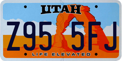 UT license plate Z955FJ