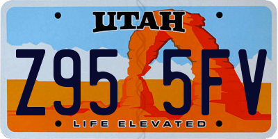 UT license plate Z955FV