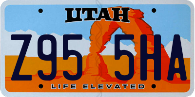 UT license plate Z955HA