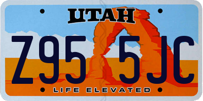 UT license plate Z955JC